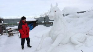 В гостях у сказки: Снежный шедевр в селе Правда