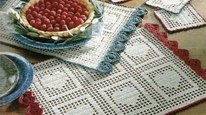 Комплект салфеток с сердечками к празднику!