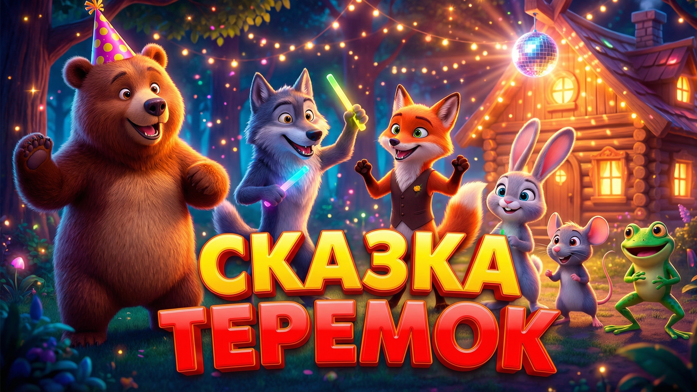 Теремок | Музыкальная сказка для детей! 🎶 Мультик про животных 🐻 Теремок | Музыкальная сказка для детей! 🎶 Мультик про животных 🐻