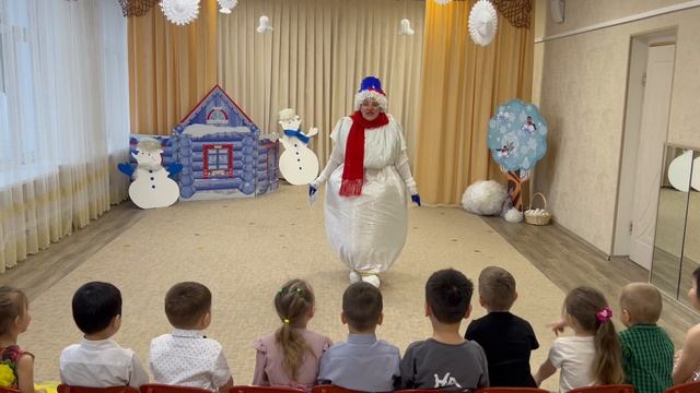 День рождения Снеговика средняя группа Мальвина