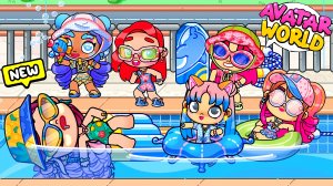 В новом бассейне🏊♂️ устроили пакости🤣/♥️AVATAR WORLD СЕМЕЙНЫЕ ИСТОРИИ♥️