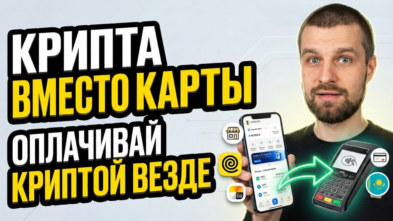 Криптовалюта вместо денег? Оплачиваю USDT еду и такси / Вывод крипты на карту в Казахстане смотреть онлайн
