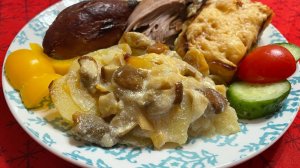 Картошка в горшочке! С БЕЛЫМИ грибами - новогодний гарнир!