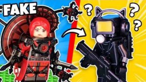 Лего Создаем ПОДДЕЛЬНЫЕ минифигурки ТУАЛЕТА LEGO SKIBIDI...