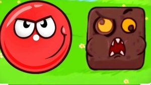 red ball супер марио красный шарик спасает от планету, от черных квадратов. #2 3-5.