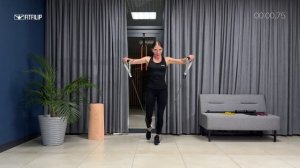 Проработаем грудь и дельты с резинками, дверным фиксатором и рукоятками