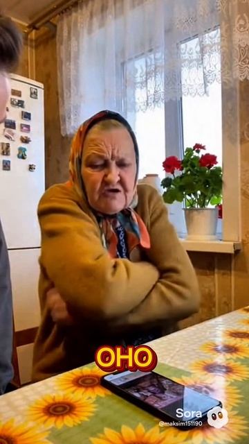 Бабка про ИИ #sora #ии #угар #cute #funny #юмор #мем #бабка #интернет #обман смотреть онлайн