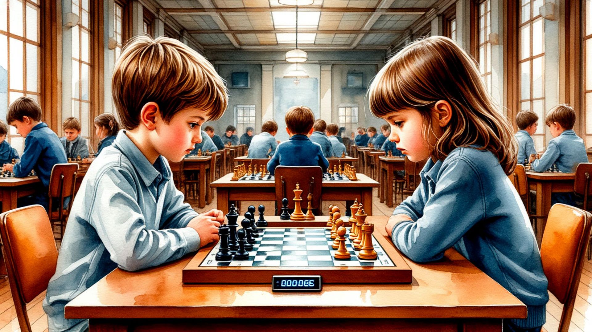 Профессиональные шахматные уроки для квалифицированных детей