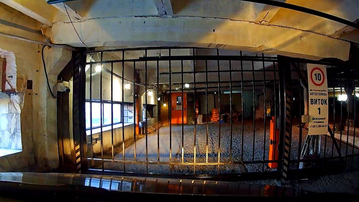 Въезд в паркинг смотреть онлайн