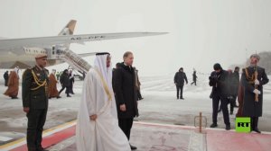 وصول رئيس دولة الإمارات إلى موسكو في زيارة رسمية
