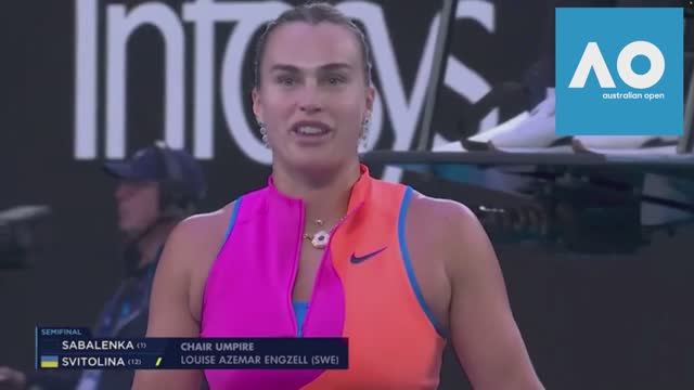 Арину Соболенко лишили очка за чересчур громкий стон при ударе на Australian Open! смотреть онлайн