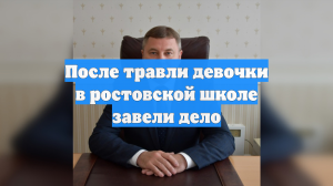 После травли девочки в ростовской школе завели дело