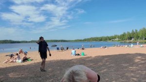 Пляж Frevisören Norrbotten,Sweden,01.08.2025