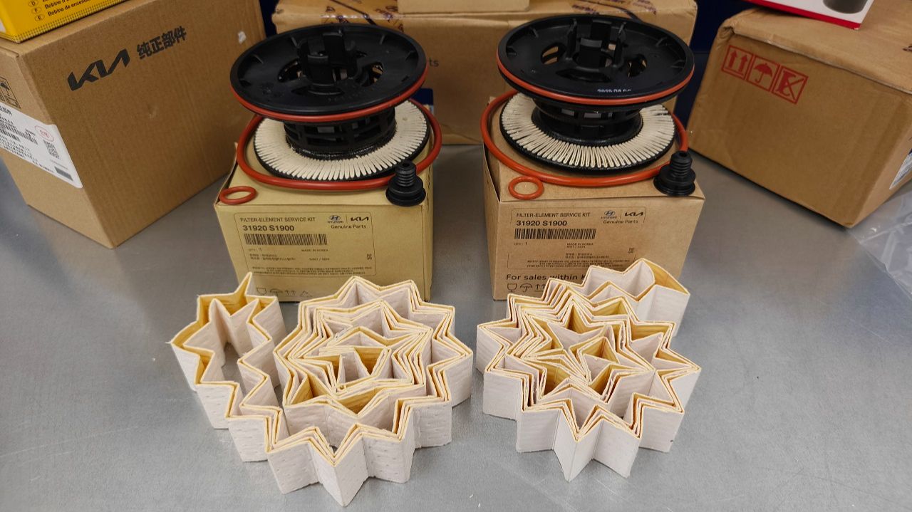 Контрафактный топливный фильтр Common Rail 31920S1900 для 2.2 CRDi D4HB Palisade, SantaFe, Sorento смотреть онлайн