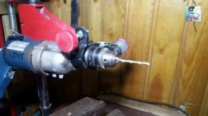 Самый простой сверлильный станок для дрели из хлама своими руками часть2