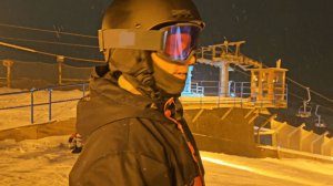 Январь. Вечер. Сноуборд