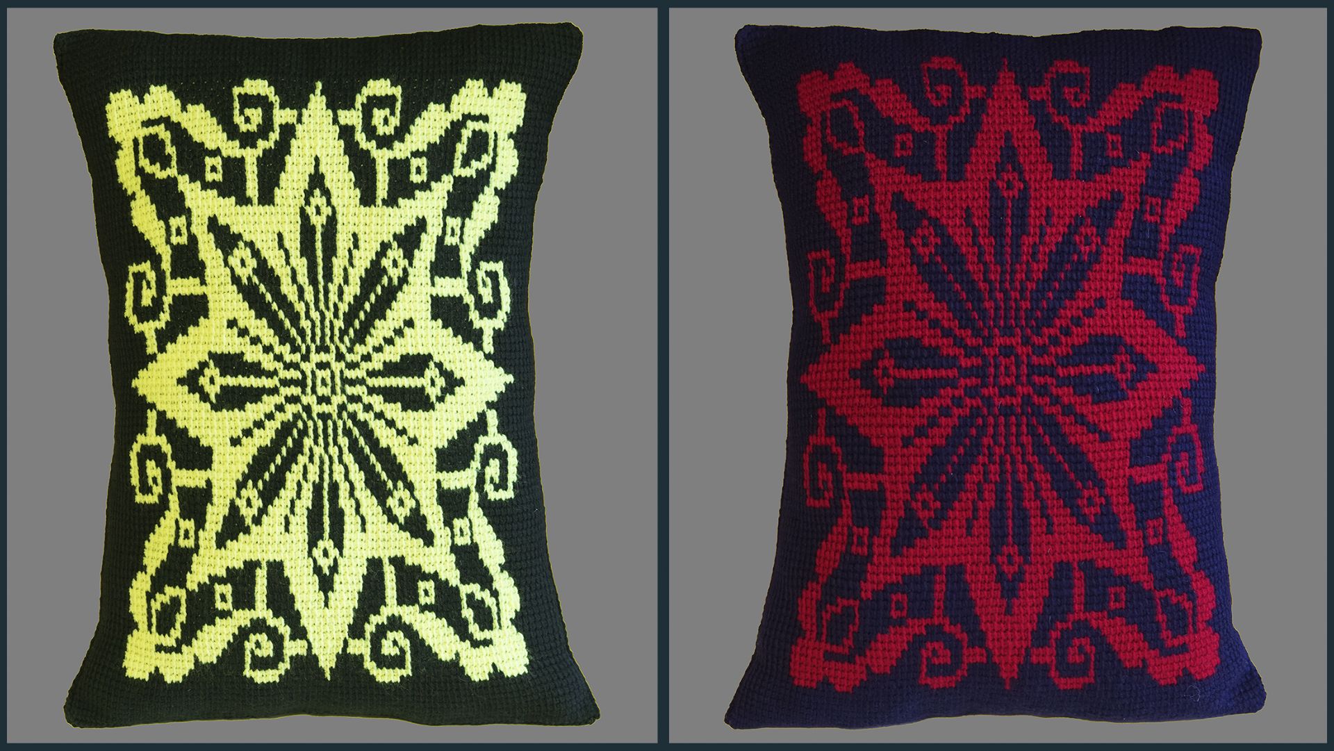 Подушка крючком с узором Звезда. Тунисское вязание. Часть 7. смотреть онлайн