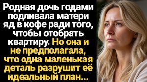 ИСТОРИИ ИЗ ЖИЗНИ/Родная дочь годами подливала яд в кофе матери ради того, чтобы оформить квартиру