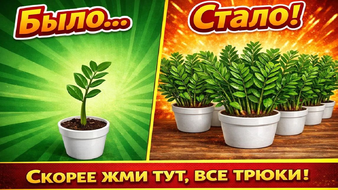 Размножаю ЗАМИОКУЛЬКАС ТАК, что девать некуда, рабочая эффективная схема смотреть онлайн