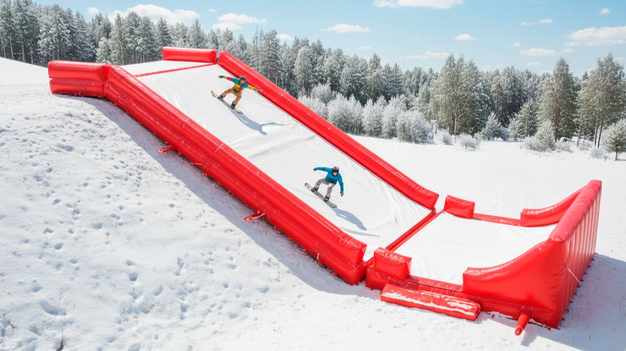 Надувная подушка «RedLine» для фристайла и экстрим-прыжков 30×11×4,5 м смотреть онлайн