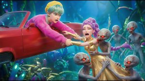 Руми поймали в ловушку с монстрами. Спасение малыша Саджи на летающей машине. Охотники на демонов