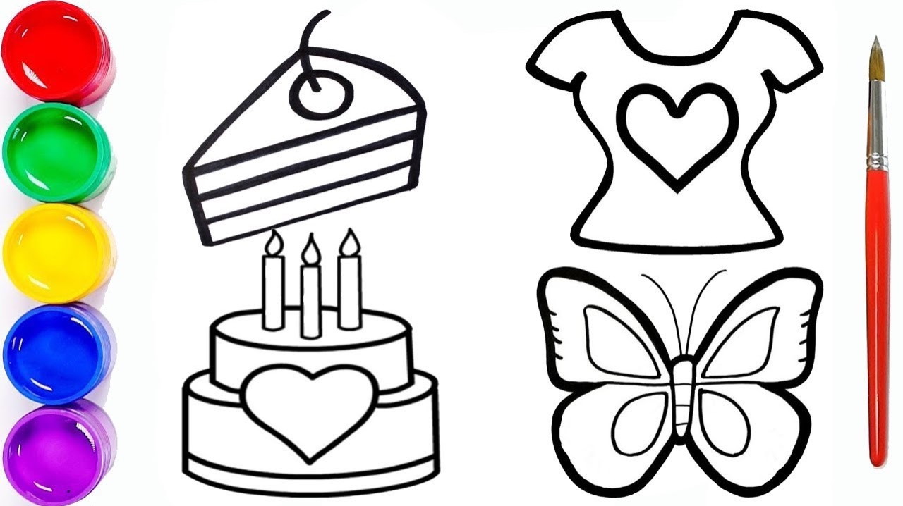 Мультик раскраска для детей и малышей. Сборник рисунки и раскраски. Как нарисовать одежду смотреть онлайн