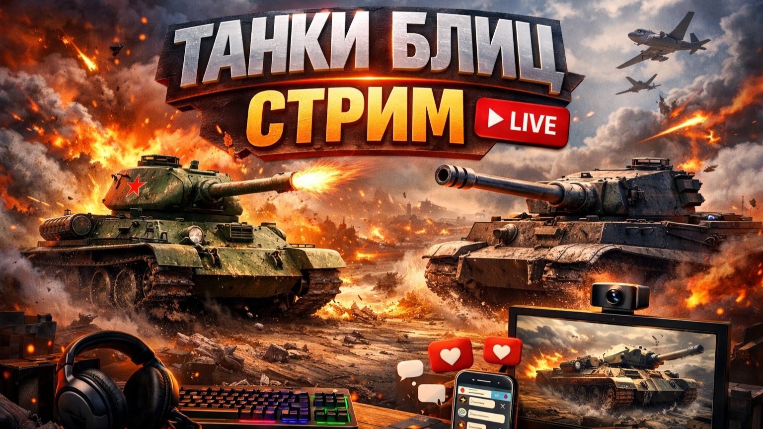 Играем в World of Tanks Blitz / WOT / Блитс / Танки смотреть онлайн