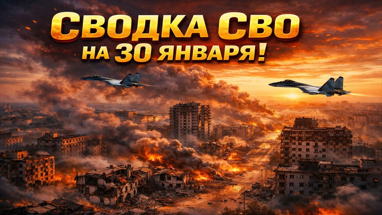 Сводка СВО на 30 января. Новости СВО. Война на Украине. Новости сегодня 30.01.2026 смотреть онлайн