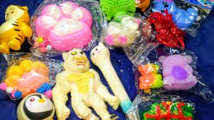 АСМР СКВИШИ лапки 🐾 приятные звуки АСМР сквишей и антистрессов 🤗 ТАБА лапки 🐾