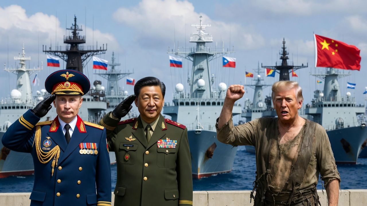 Корабли России и Китая идут к Ирану! Путин и Си защитят Свободу на Ближнем Востоке смотреть онлайн