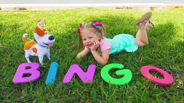 Настя и песенка для детей про собаку Бинго смотреть онлайн
