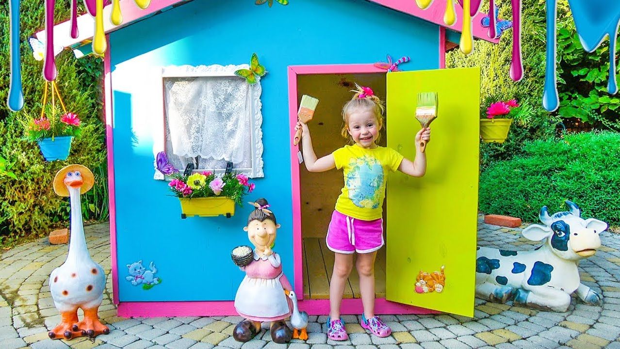 Детский игровой домик своими руками ⧸ Colorful playhouse for kids смотреть онлайн