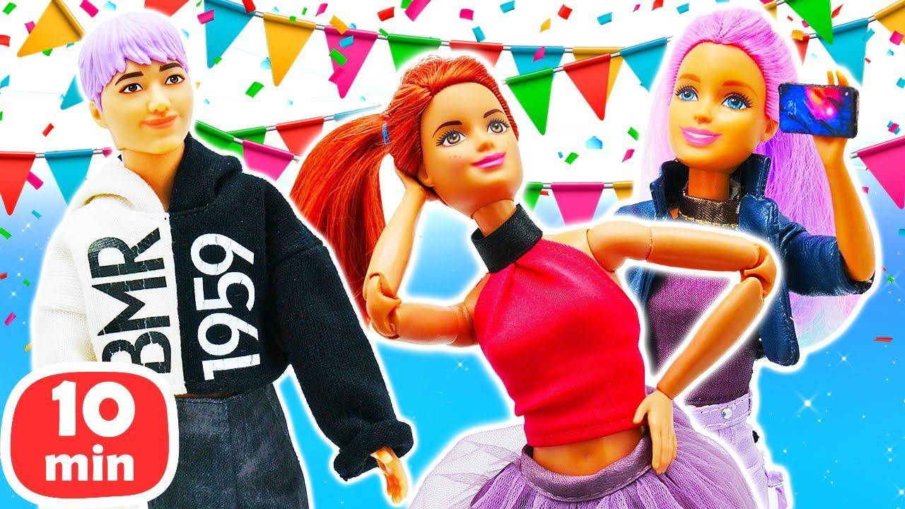 Влог Барби - Барби в салоне красоты Новый образ и полезные продукты! смотреть онлайн