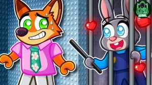 Семейка из зверополиса! Ник Уайлд С Джуди Хоппс! Барри в тюрьме #роблокс #roblox