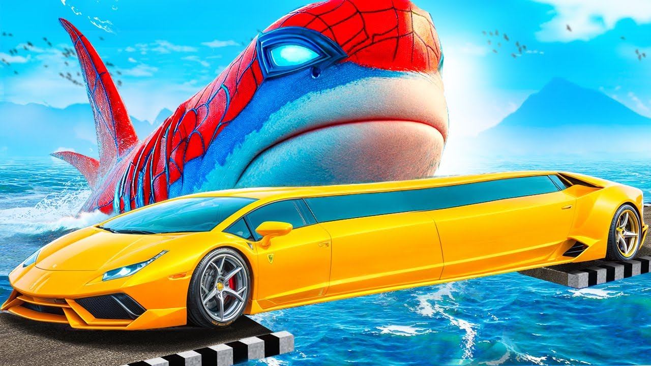 Сможет ли ламба проехать мегалодона в гта 5 ? - эксперимент в gta 5 смотреть онлайн