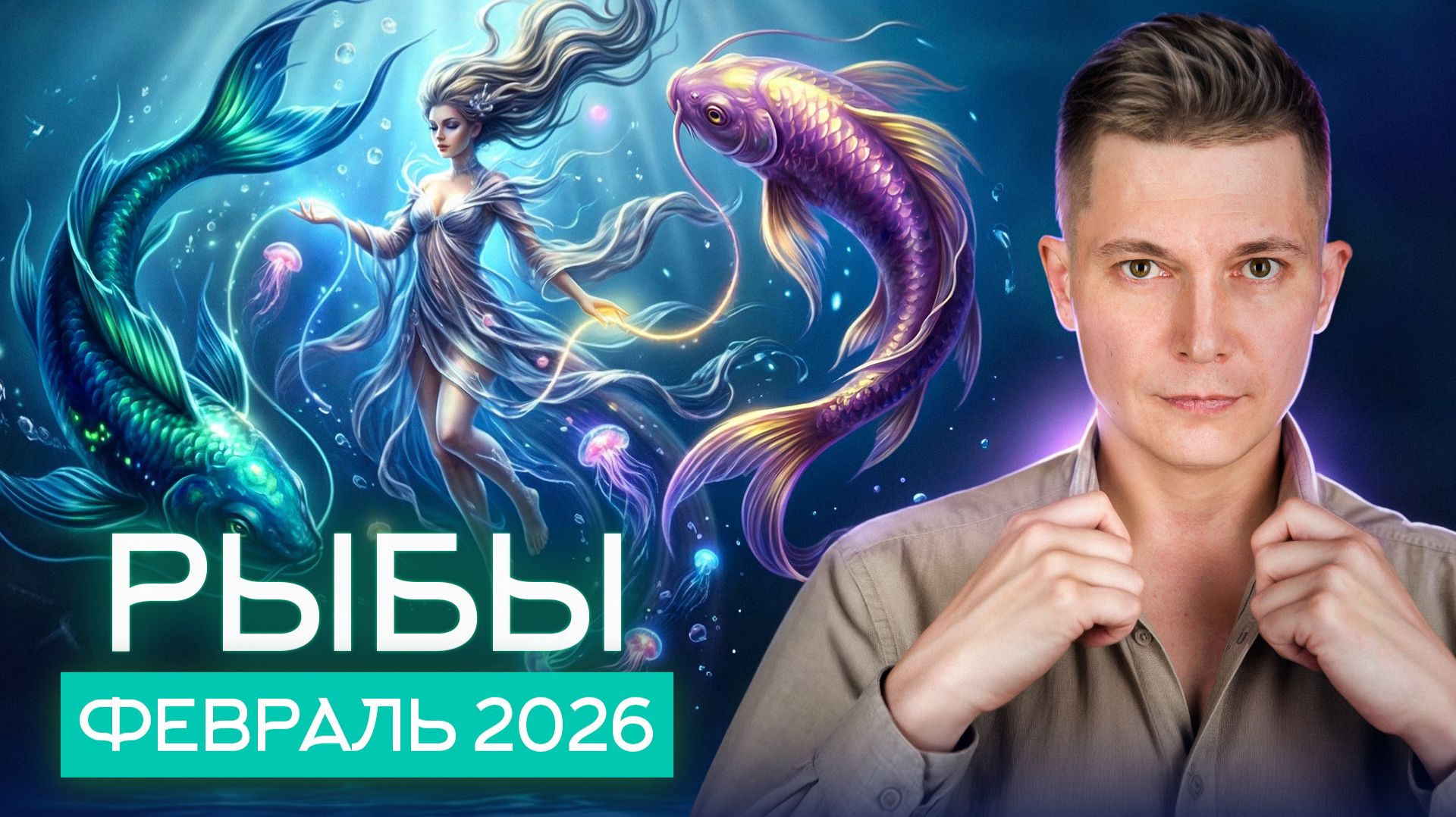 Рыбы Февраль 2026. Душевный гороскоп Павел Чудинов смотреть онлайн