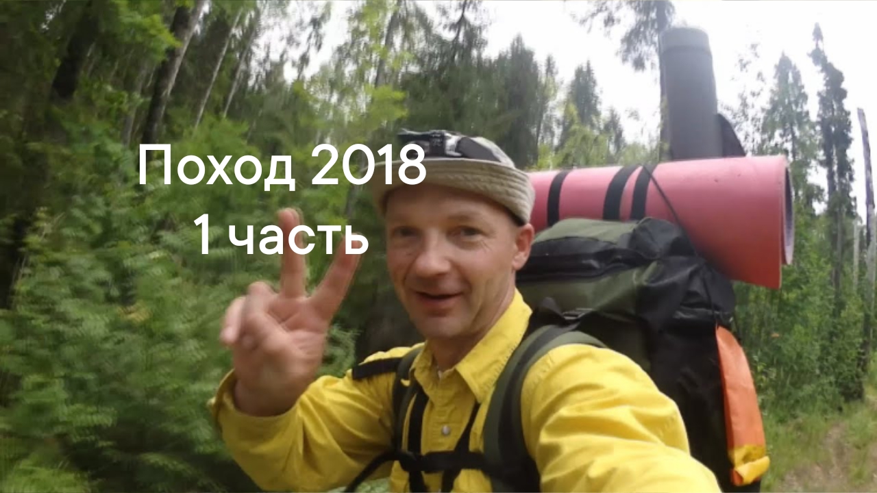Поход 2018 в Вепсский лес (часть1 из 3).8 км по пересечёнке с рюкзаками . Тяжело и весело. смотреть онлайн