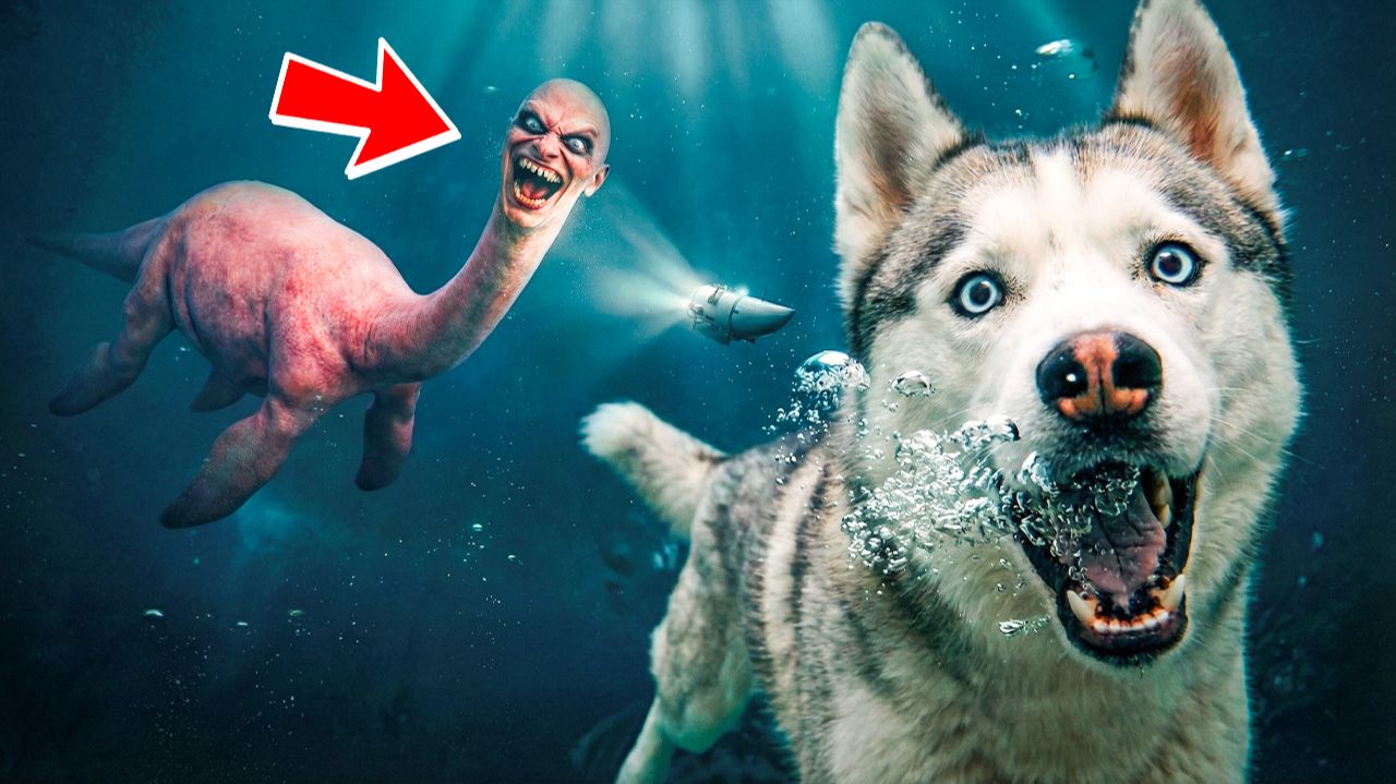 ТАЛАССОФОБИЯ СУЩЕСТВУЕТ!! МЫ НАШЛИ ЕГО!! Хаски Бандит Говорящая собака смотреть онлайн