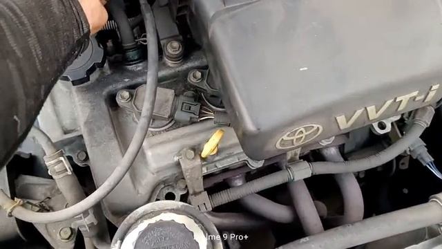 Z868 Двигатель Toyota Vitz SCP10-3214951 1SZ-FE — работа двигателя