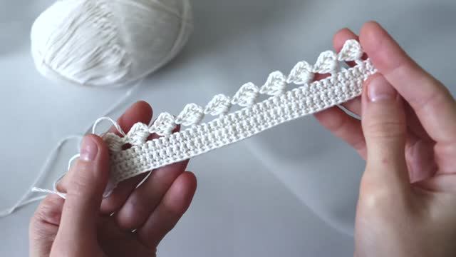 Просто и красиво. Кайма крючком смотреть онлайн