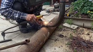 ЗАМЕНА ГНИЛОЙ ТРУБЫ (2)