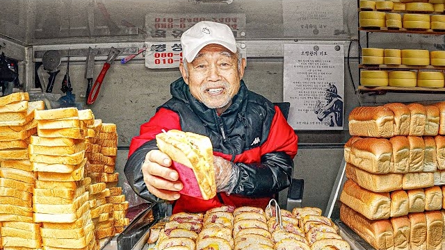 удивительный фудтрак 87 дедушки. тосты с овощами, ветчиной, ветчиной+сыр и просто с сыром смотреть онлайн