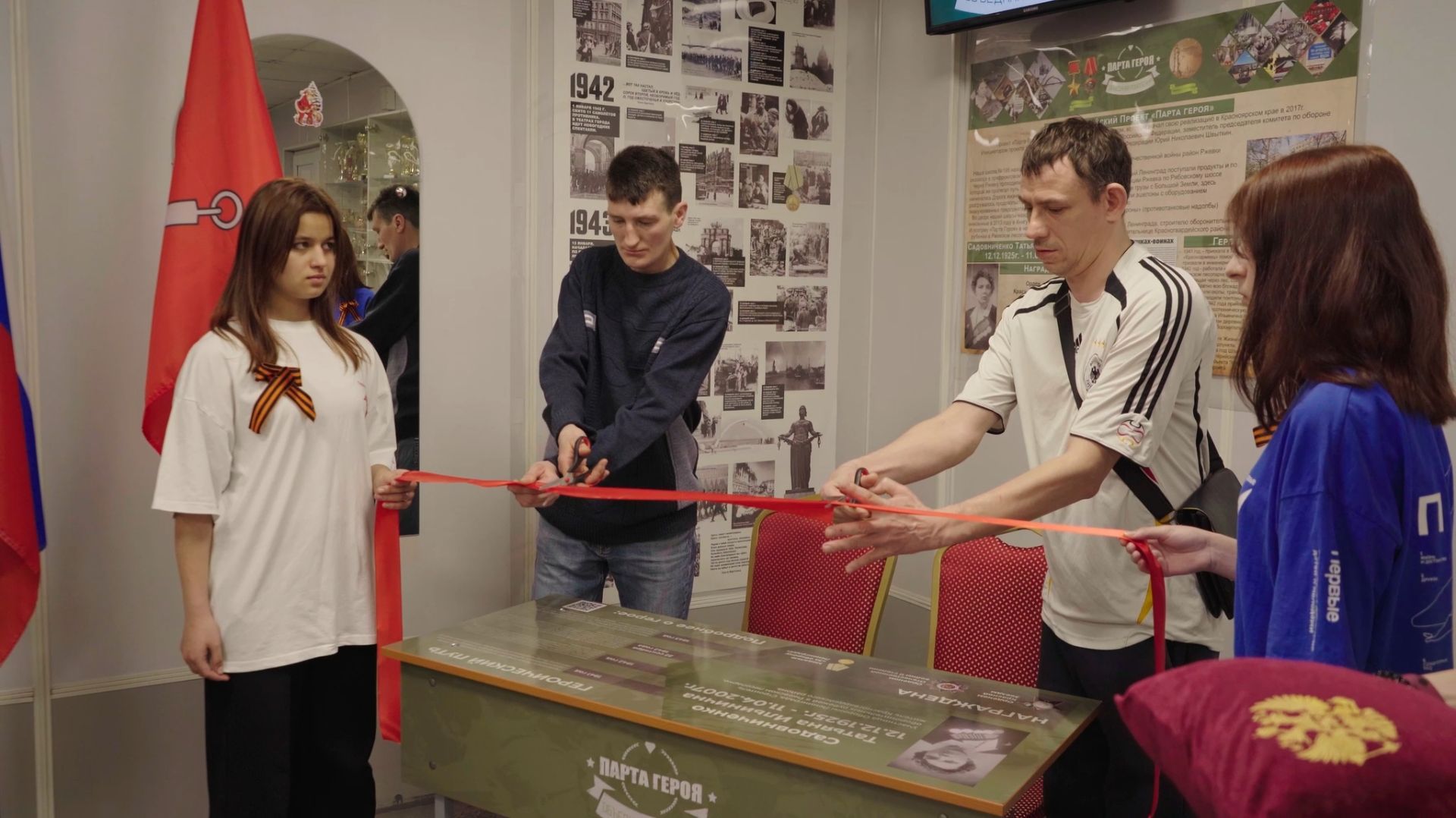 Репортаж «Парта героя» имени Татьяны Ильиничны Садовниченко. 17 апреля 2025г. Герои России. Блокада