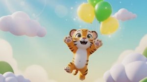 Смотреть воздушные шарики с маленьким тигрёнком