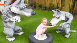 Влог： Настя в парке развлечений Маши и Медведя в Италии