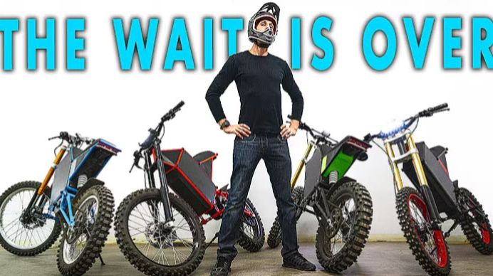 Электрический мотоцикл мощностью 27 кВт, собранный своими руками. Обзор, езда / 9L&M