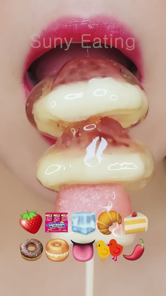 ASMR звуки еды: желейный тангулу, звуки желе кохакуто, мукбанга #кокос смотреть онлайн