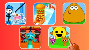 🌈SPRUNKI Squad Game & Burger Master & Pou