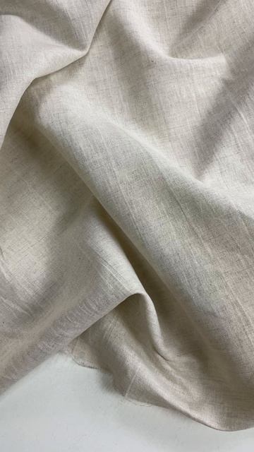 Ткань лён-вискоза натурального оттенка Li-1314 смотреть онлайн
