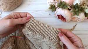 Проще не бывает!👍💯 Закрытие резинки 1*1 иглой. Мой любимый способ!